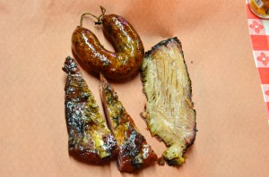 Assorted barbecued meats from Black's Barbecue