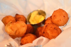 Basket of hush puppies