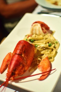 Lobster carbonara