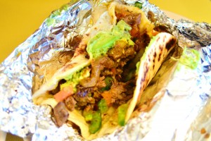 a la Mexicana taco from El Milagrito