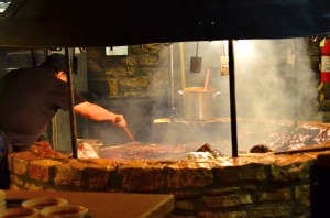 The barbecue pit at the Salt Lick