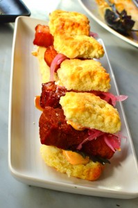 Pork belly biscuits